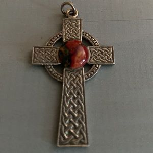 Silver Cross Necklace Charm!